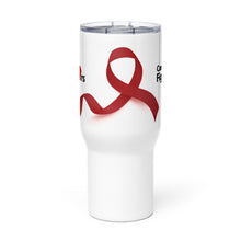 Load image into Gallery viewer, Cancer Fighters Ribbon Travel Mug
