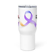 Load image into Gallery viewer, Cancer Fighters Ribbon Travel Mug
