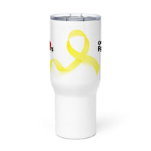 Load image into Gallery viewer, Cancer Fighters Ribbon Travel Mug
