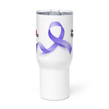 Load image into Gallery viewer, Cancer Fighters Ribbon Travel Mug
